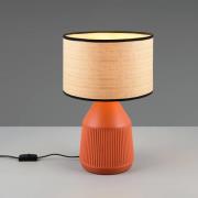 Bordlampe Formentera, terracotta/beige 43 cm Keramik/papir