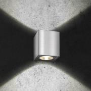 udendørs LED-væglampe 5026, stål, 11 cm, IP54, op/ned
