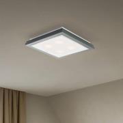 Loftlampe Tally, bredde 42 cm, salviegrøn, træ, E27