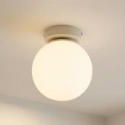 Loftlampe Moonlight, sandfarvet, glas/metal, 1 lyskilde