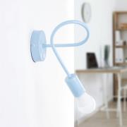 Væglampe Oxford, blå, metal, 1 lyskilde, E27, afbryder