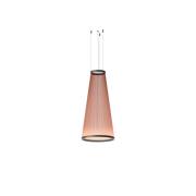 Vibia LED-hængelampe ARRAY rødbrun 112 x 55 cm konisk 927 dæmpbar