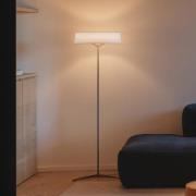 Vibia LED-gulvlampe DAMA, beige, højde 140 cm Papir/metal