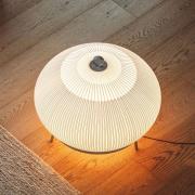 Vibia LED-gulvlampe KNIT, 62 x 65 cm, beige, tekstil