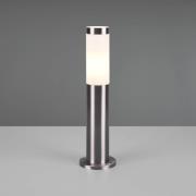 Sokkellampe Trioto, nikkelfarvet, højde 45 cm, stål