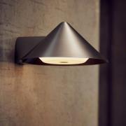 FRANDSEN LED-akku-væglampe Grasp, stål, 15 cm