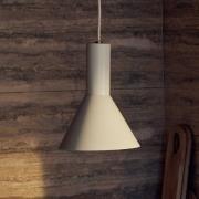 FRANDSEN Lyss hængelampe, beige, metal, Ø 18 cm, E27