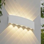Lindby udendørs LED-væglampe Ithan, 5 lyskilder, hvid, 27 cm
