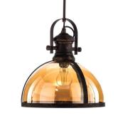 Hængelampe AV-5063-1BSY Glaskærm, kobber/sort