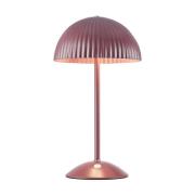 Bordlampe Zin, rød, jern, højde 35,5 cm, G9