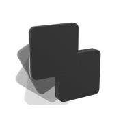 udendørs LED-væglampe Pedersano, sort, længde 14 cm, metal