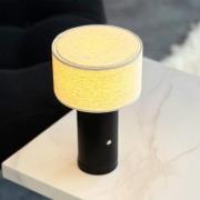 Dyberg Larsen LED-bordlampe Mellow, sort, 23 cm