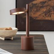 GOOD & MOJO LED-bordlampe Okinawa, brun, 35 cm, træ