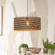 GOOD & MOJO Hængelampe Java, natur/sort, Ø 50 cm, E27