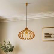 Hængelampe Ika ID med trælameller skærm Ø51cm