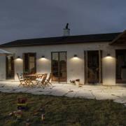 OSRAM Solar-væglampe ENDURA STYLE FIN, grå, sensor, IP54