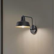 Væglampe Berceste 181-A sort/guld