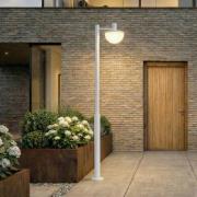 Lucande LED-udendørslampe Toras, lysegrå, 1 lyskilde, CCT-dæmpbar