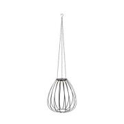 LED-pendellampe Ovia, Ø 42 cm, sort, IP44, dæmpbar.