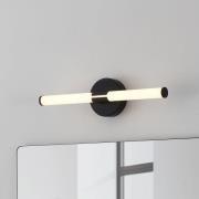 LED-væglampe Ramola, sort, bredde 45 cm, IP44, CCT