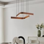 LED-hængelampe Folcino-Z, bronzefarvet, 64 cm, CCT