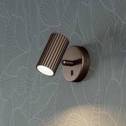 Vægspot Portillo, bronze, højde 11 cm, metal, GU10