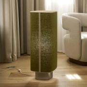 MARKET SET Gulvlampe Dolce, avocadogrøn, hør, E27