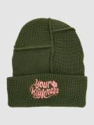 Your Highness Swerve Raw-Seam Beanie grøn