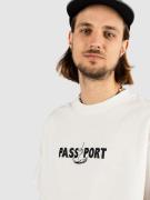 Pass Port Featherweight Embroidery T-shirt hvid