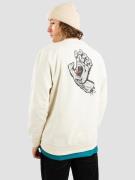 Santa Cruz Screaming Party Hand Crew Sweater hvid