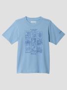 Columbia Valley Creek Short Sleeve Graphic Kids T-shirt blå