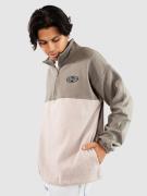 Rip Curl Heritage Oval 1/4 Zip Crew Fleecepullover grøn