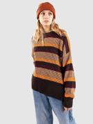 Passenger Reflection Stripey Jumper Pullover brun
