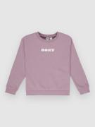 Roxy Surf Feeling Crew Brushed Kids Sweater pink