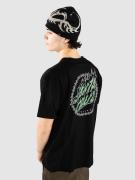 Santa Cruz Wired Flame Dot Chest T-shirt sort