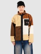 Blue Tomato Patchwork Fleecejakke brun