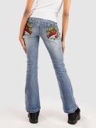 Ninth Hall Alyssia Rose Rhinestone Jeans blå