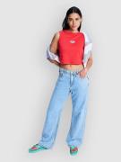 Roxy Dawn Patrol Mid Sunbleached Jeans blå