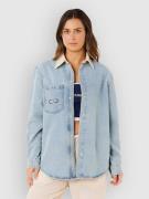 Rip Curl Surf Side Relaxed Denim Skjorte blå