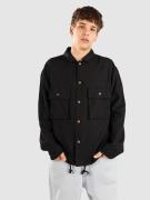 Anerkjendt Akotto Cot-Linen-Vis Overshirt Jakke sort