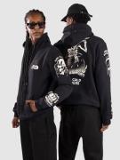 The Dudes Dark Pattern Classic Premium Hættetrøje sort