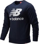 New Balance Essentials Stacked Logo Sweatshirt Herrer Spar2540 Blå M