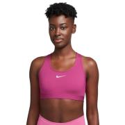 Nike Drifit Medium Support Polstret Sports Bh Damer Tøj Pink Xs