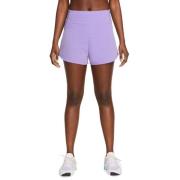 Nike Drifit Bliss Highwaist 3" Shorts Damer Tøj Lilla Xs