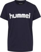 Hummel Go Logo Tshirt Unisex Kortærmet Tshirts Blå 128