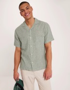 Jack & Jones Jprcccairo Linen Resort Shirt S/S Kortærmede skjorter Aga...