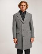 Selected Homme Slhjoseph Wool Coat Noos Frakke Grå