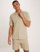 Only & Sons Onsnash Life Reg Resort Ss Shirt Kortærmede skjorter Beige