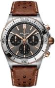 Breitling Herreur TB0134101M1X1 Chronomat B01 42 Grå/Læder Ø42 mm