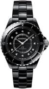 Chanel Dameur H5702 J12 Sort/Keramik Ø38 mm